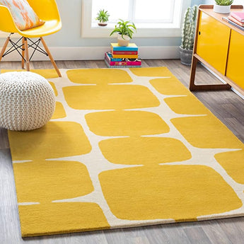 Modern Handmade Geometric Wool Area Rug